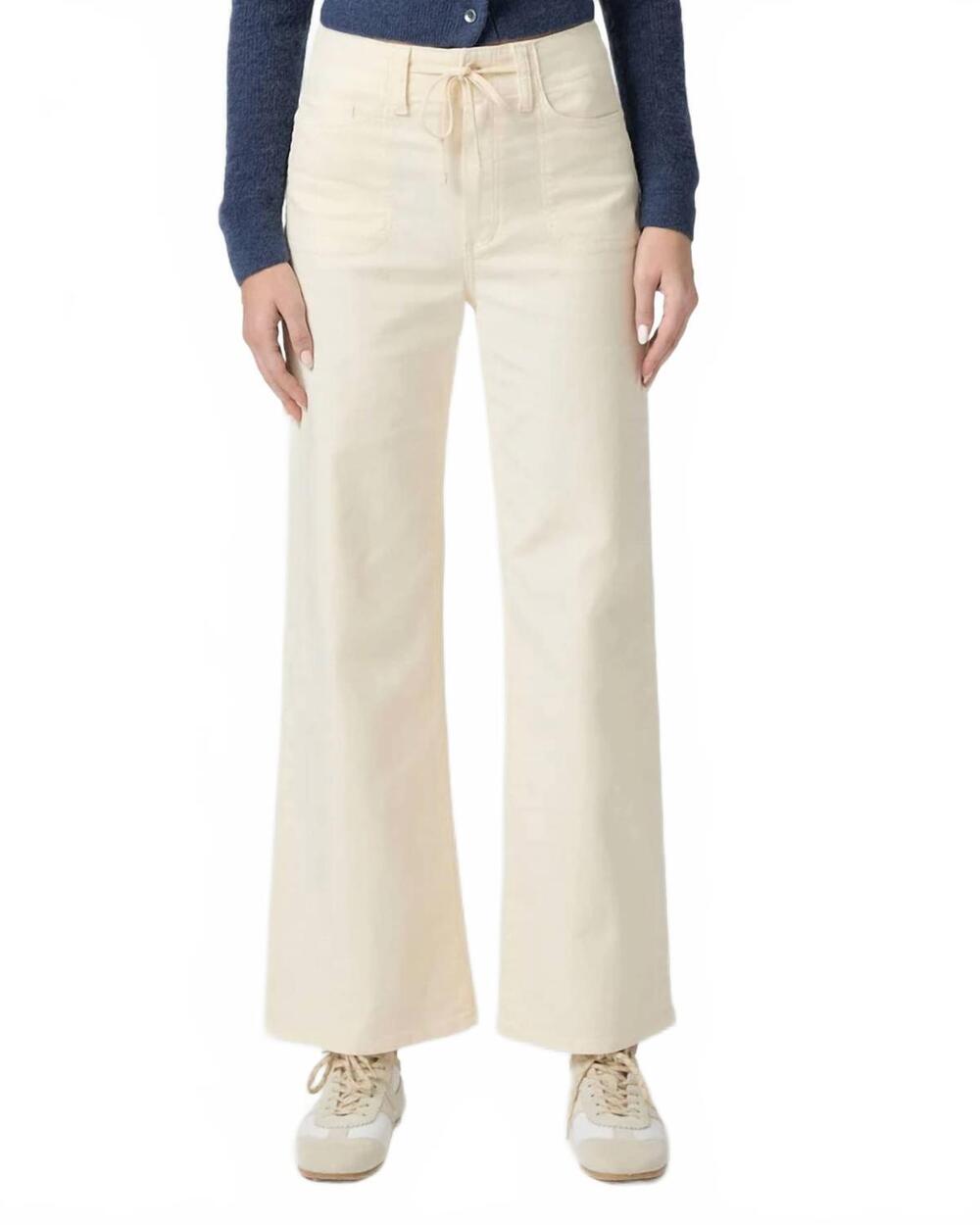NEW PAIGE ari weekender pants in ivory